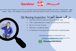 QC Roving Inspector at Gandour